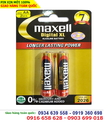 Pin Maxell Digital XL alkaline battery LR6(W)XL2B-AA-1.5V chính hãng Made in Indonesia